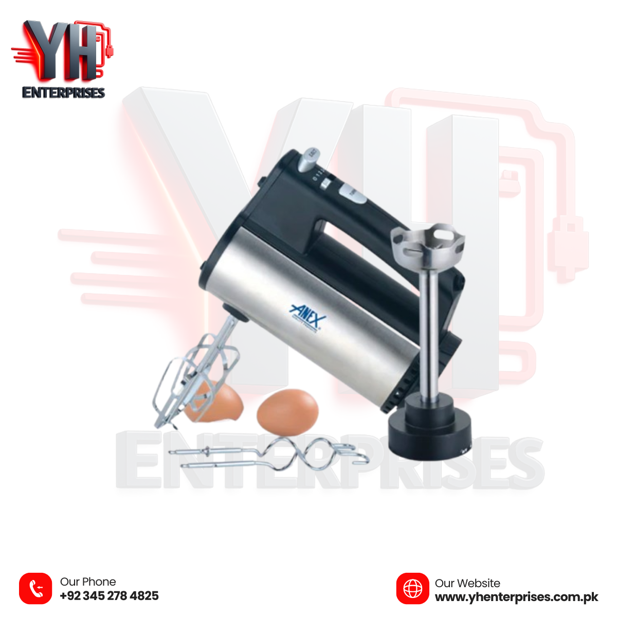 Anex AG-398 Hand Mixer & Blender – Power, Precision & Total Control