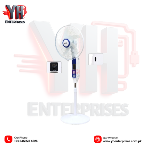 Sogo Rechargeable Floor Fan (JPN-650R) Smart Cooling with Remote Control & Extended Battery Backup