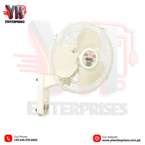 GFC Bracket Fan Standard Model 14 Inch – Strong Airflow, Space-Saving Design