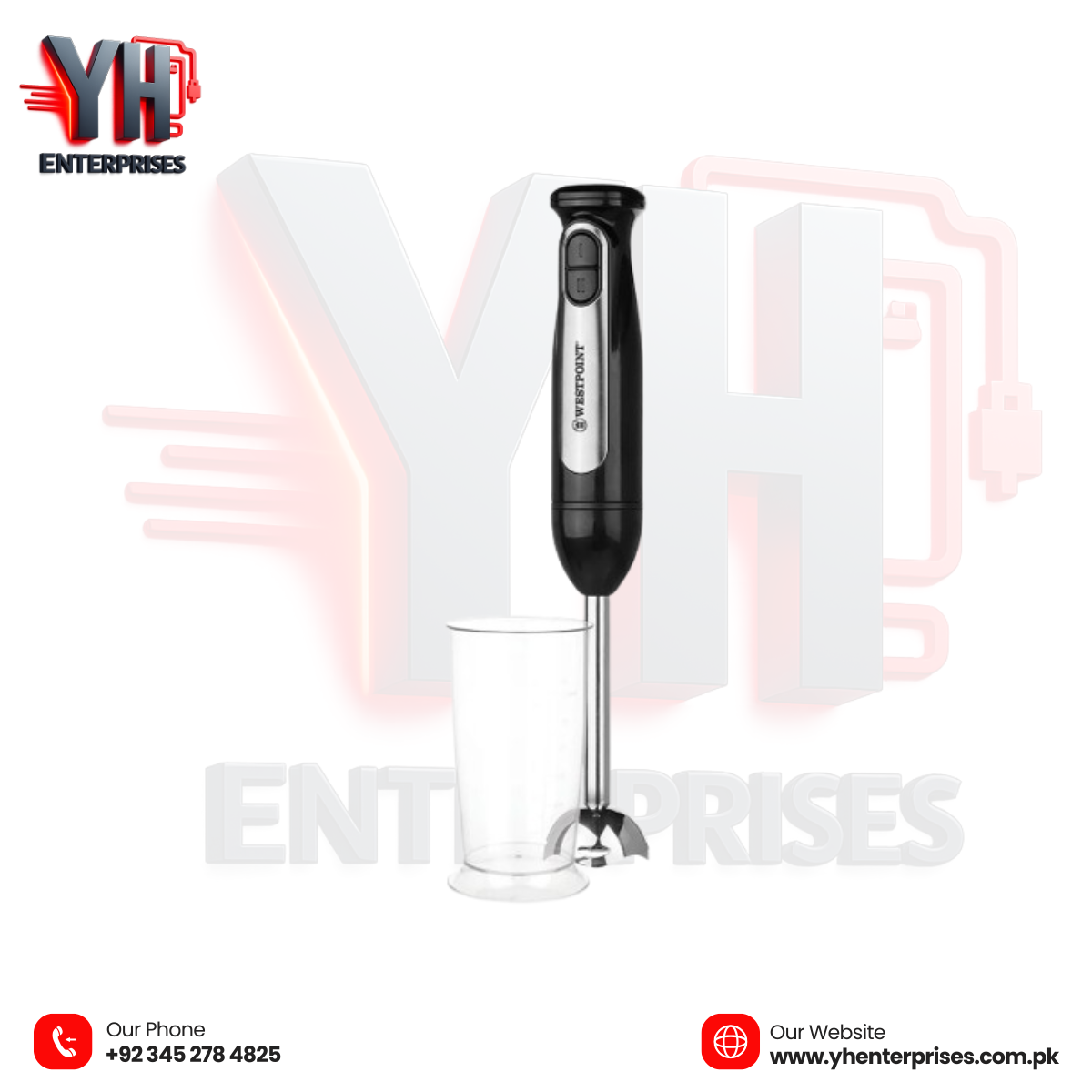 Westpoint Hand Blender WF-9214 – Powerful Multi-Purpose Blender for Everyday Cooking