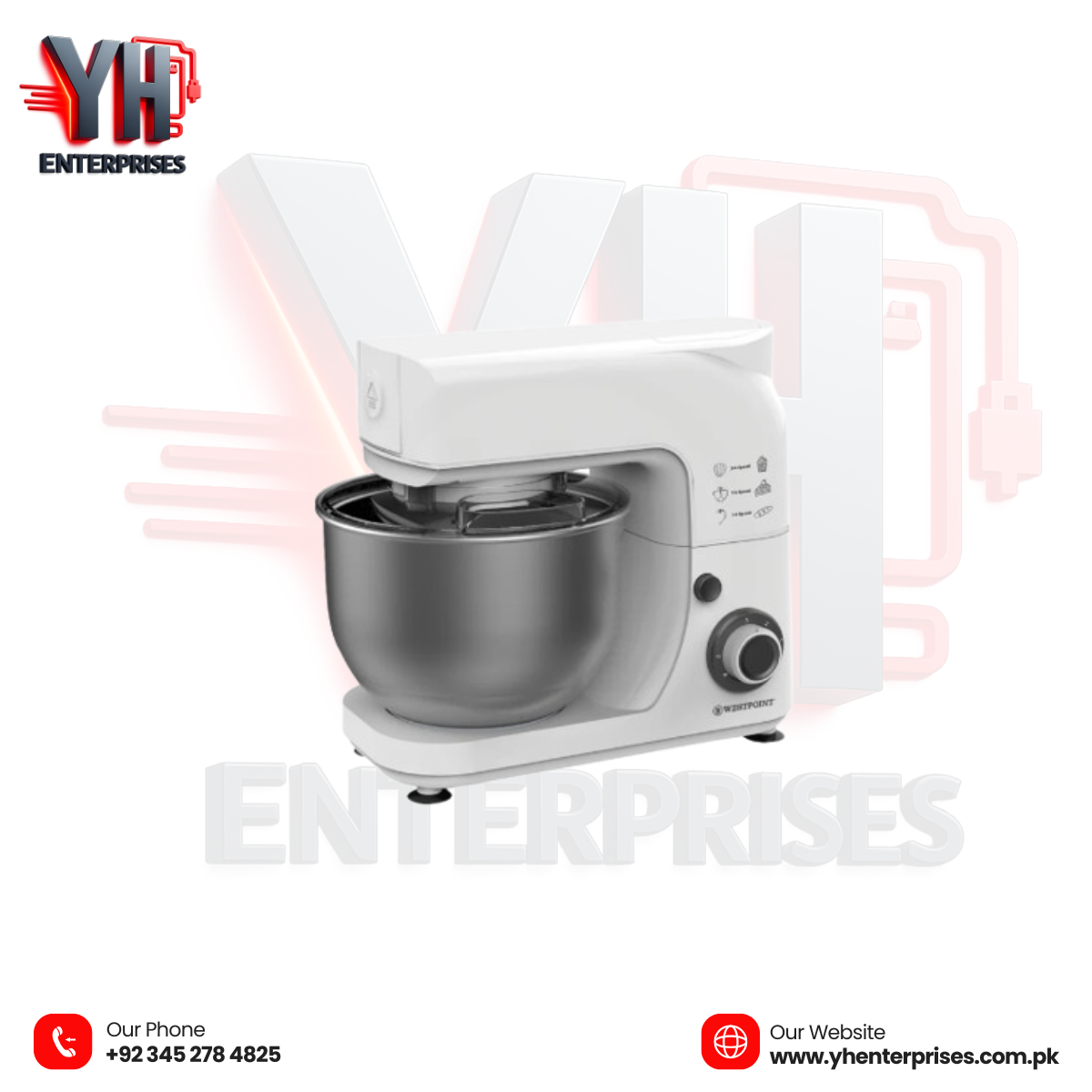 Westpoint Stand Mixer WF-4616 – Powerful 1000W Planetary Kitchen Mixer