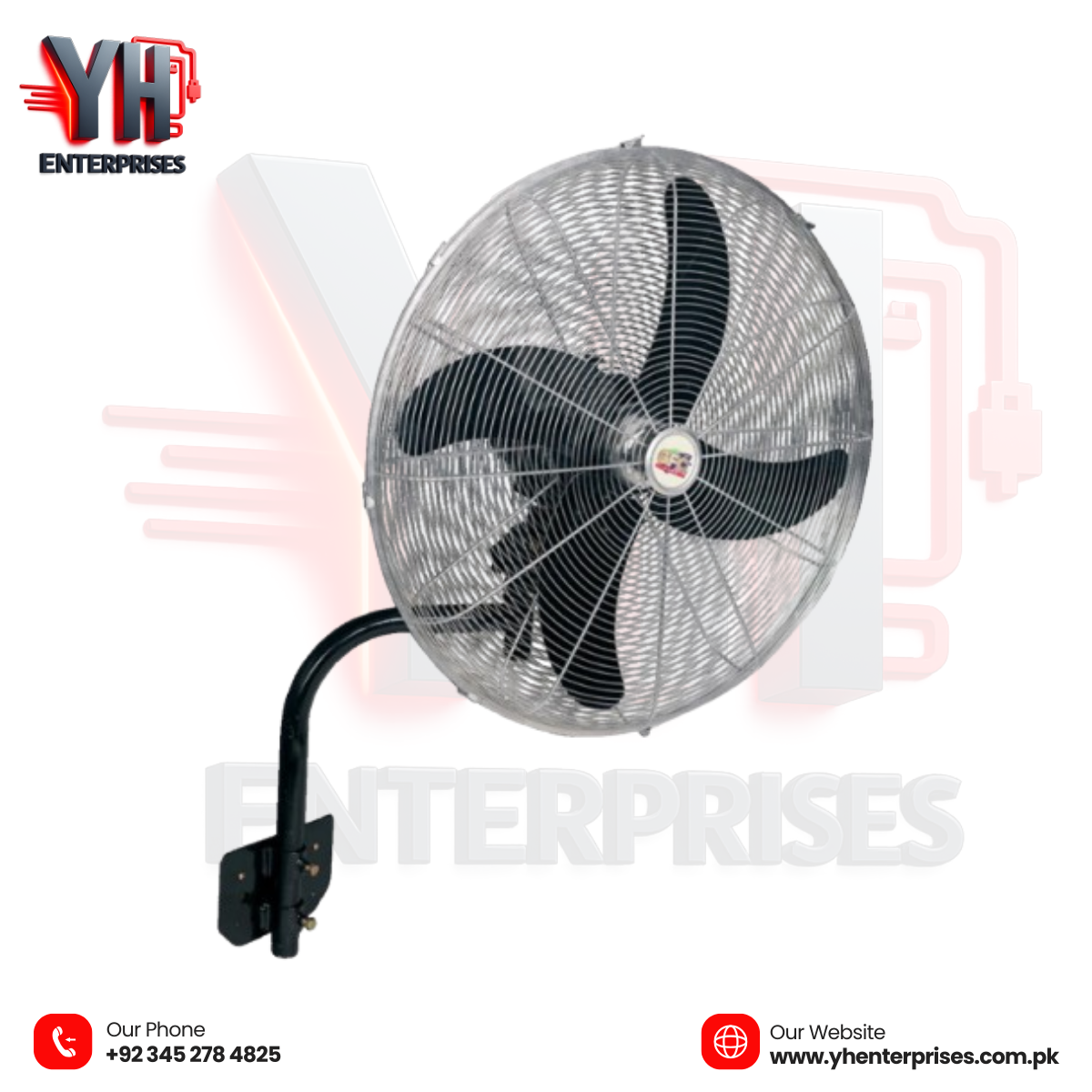 GFC Bracket Fan Myga Panel Model 20 Inch – Extra Power for Large Spaces