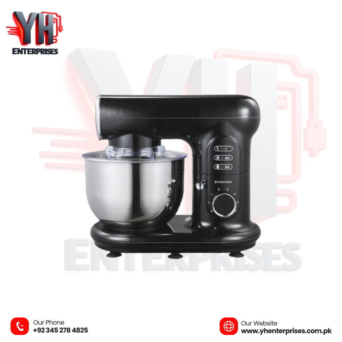 Westpoint Stand Mixer WF-4626 – Powerful 1000W Planetary Mixer for Perfect Baking