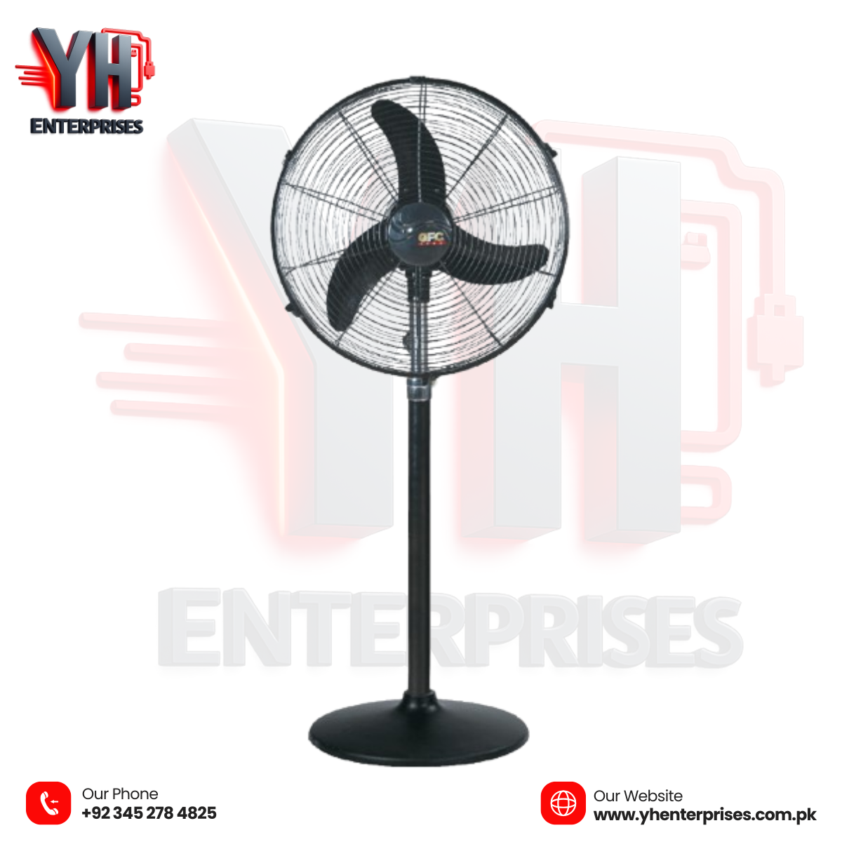 GFC Pedestal Fan 220 Watts 20 Inch – Powerful Cooling for Any Space