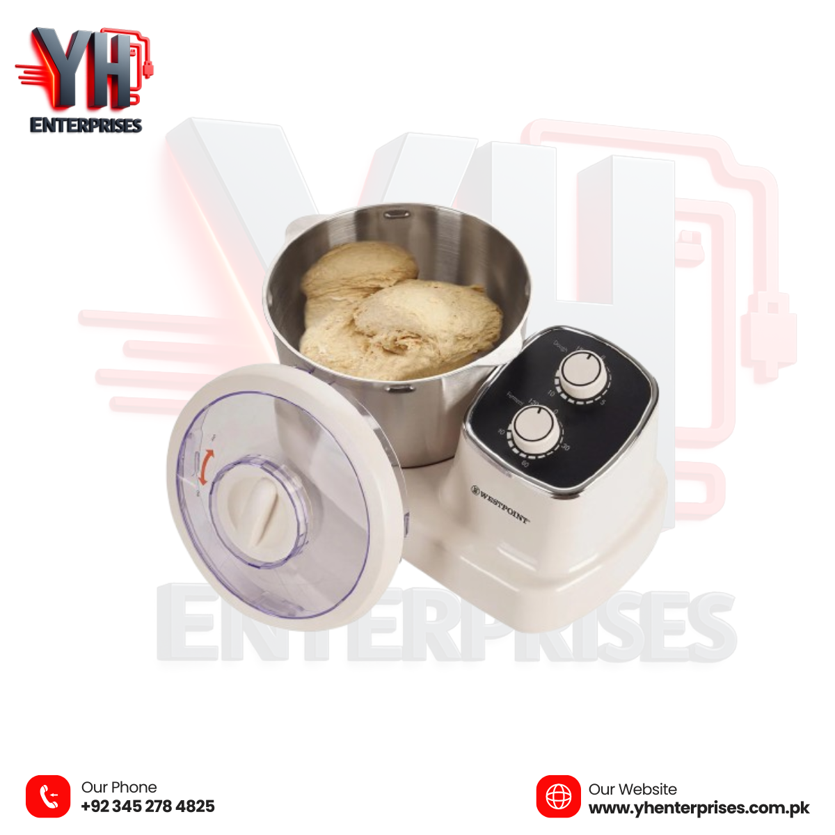 Westpoint Deluxe Dough Maker WF-3616 – Precise 5L Dough Mixing & Proofing