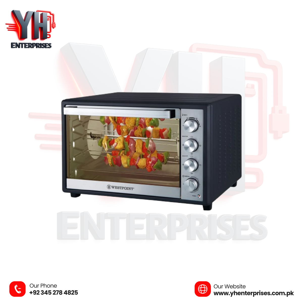 Westpoint Professional Convection Rotisserie Oven WF-7500RKC – 2200W Ultimate Cooking Power