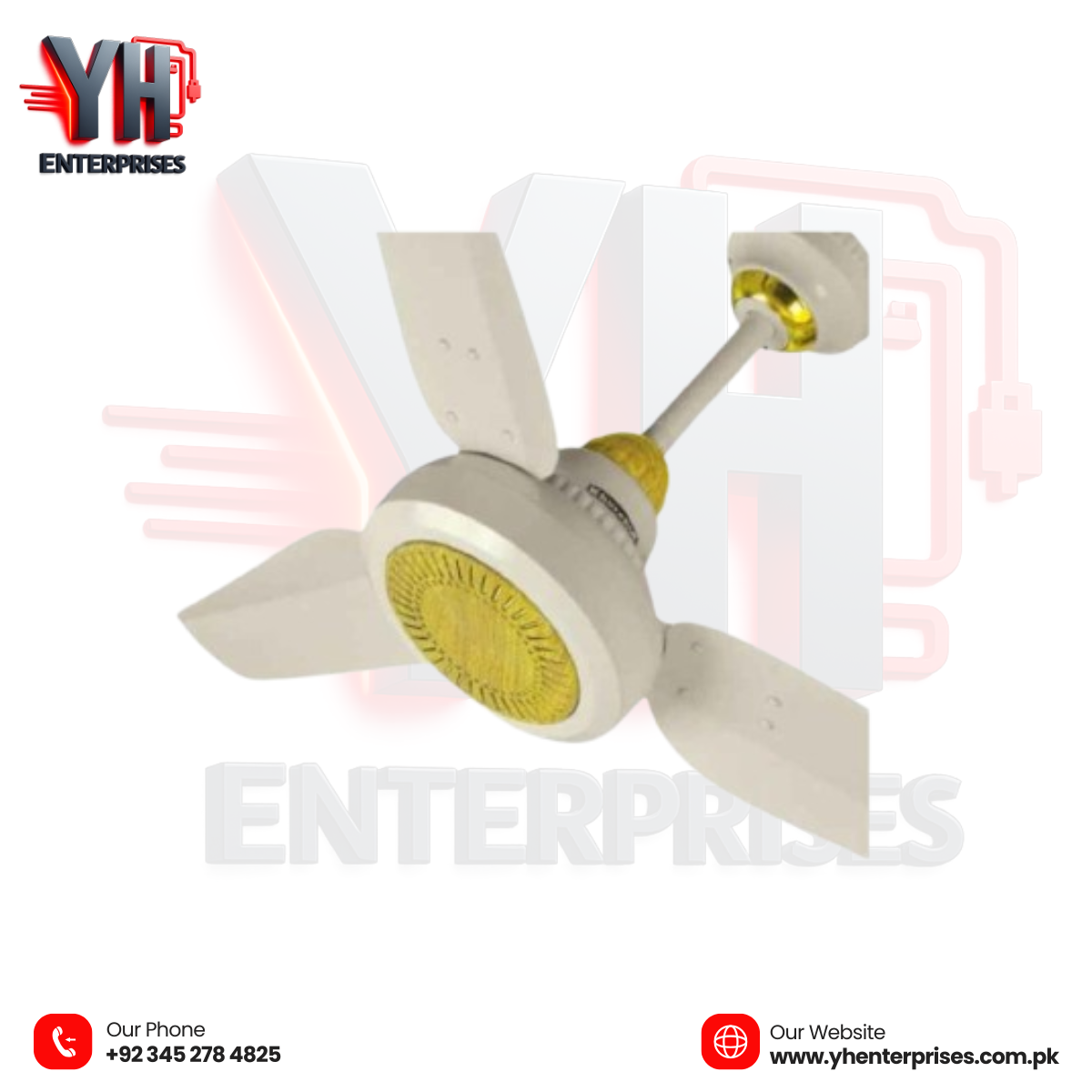 Khurshid King Inverter Ceiling Fan with Remote Control – AC/DC | 1 Year Warranty - YH Enterprises