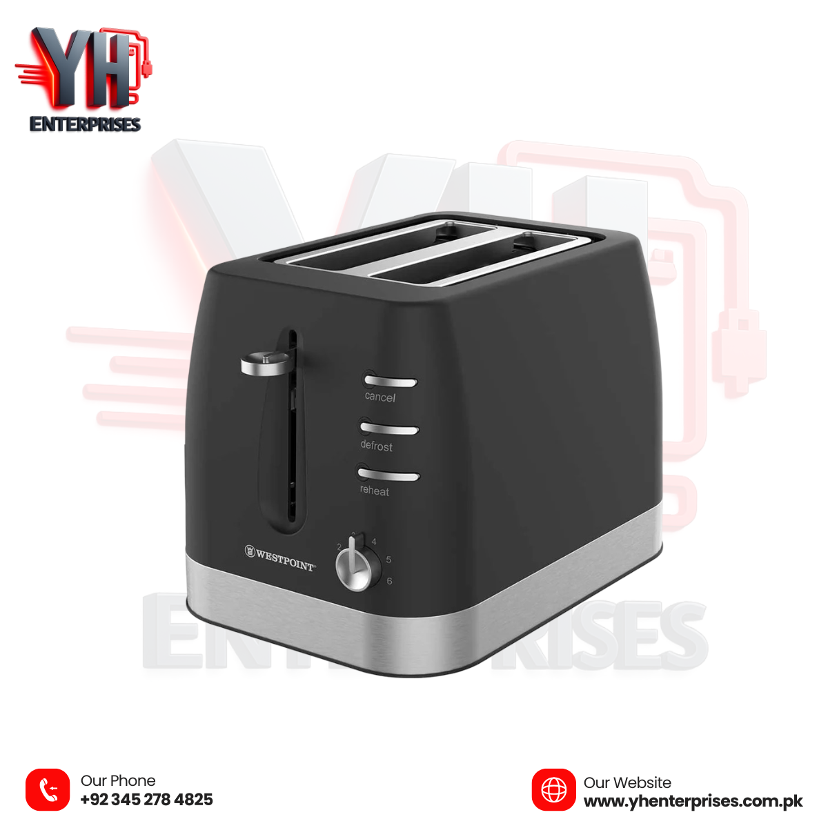 WestPoint WF-2540 Deluxe Pop-Up Toaster – Perfectly Golden Toast, Every Time!