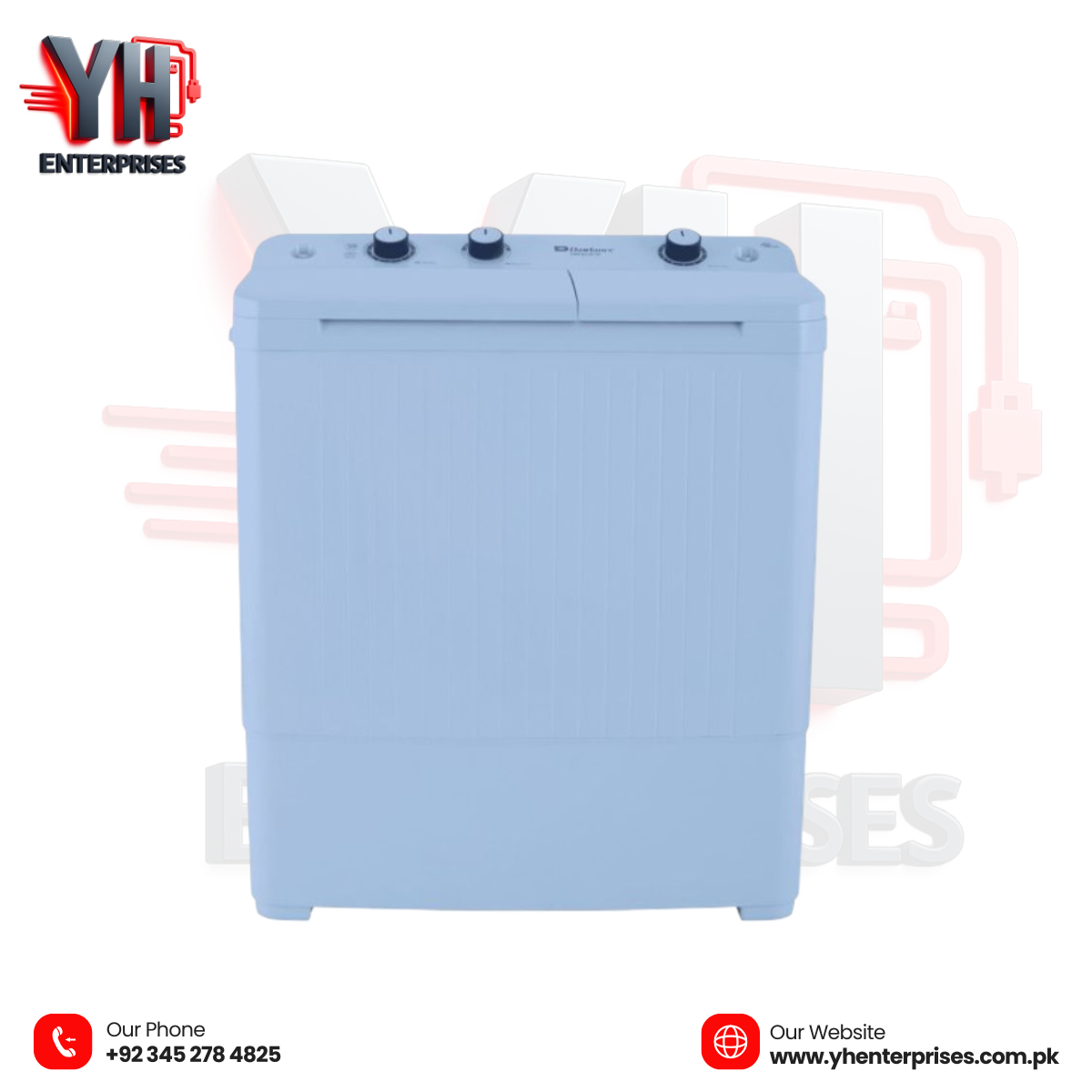 Dawlance DW 6550 W Semi-Automatic Washing Machine – Reliable, Efficient, and Durable