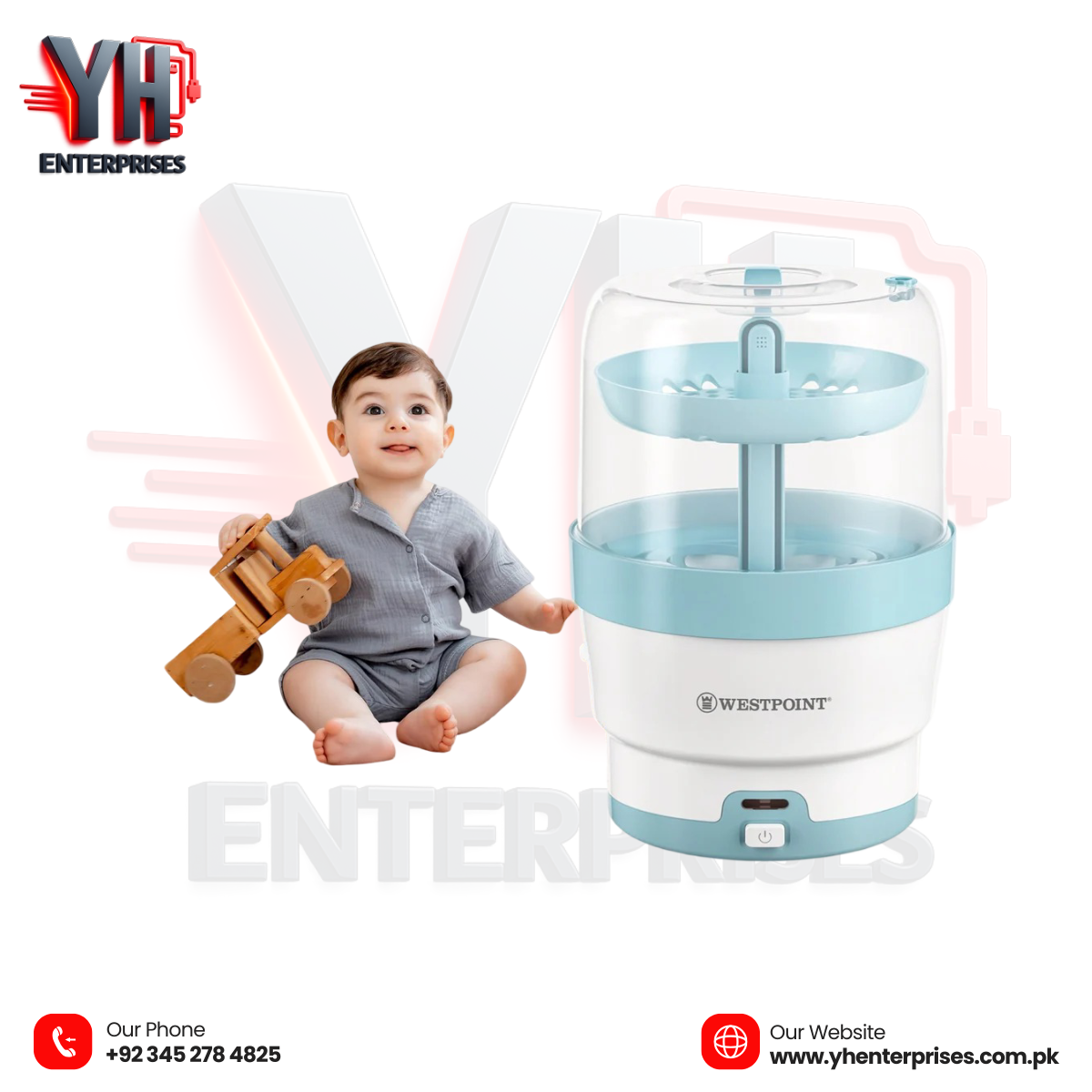 WestPoint WF-330 Deluxe Bottle Sterilizer – Fast, Safe & Reliable Bottle Hygiene!