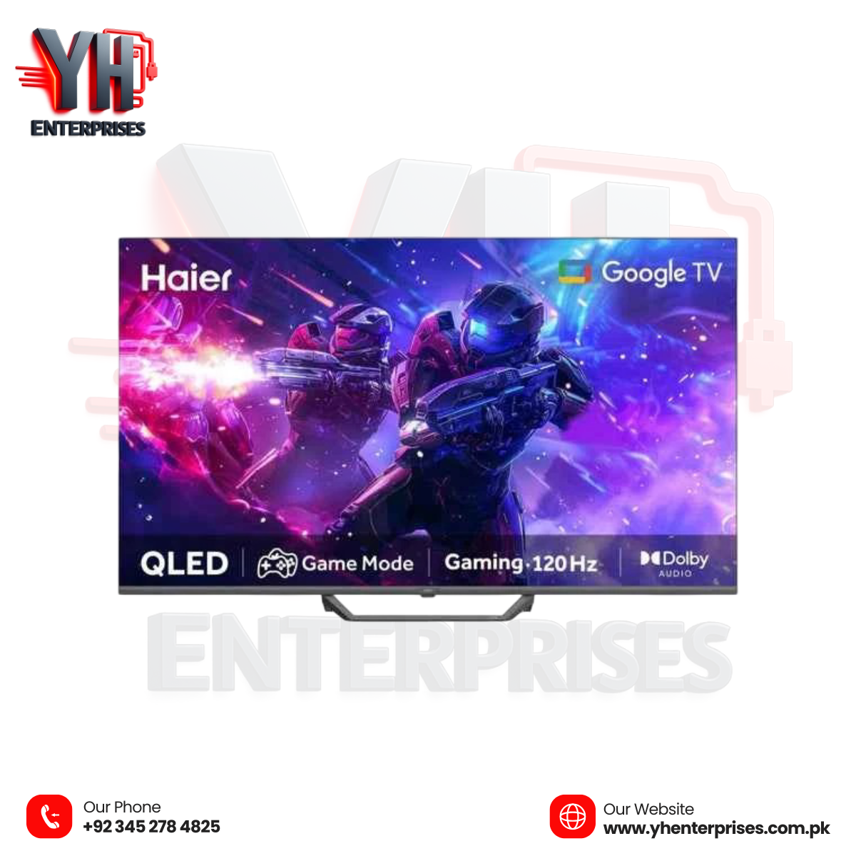 Haier 65" QLED Google TV (H65S80EUX) – Ultra Big Screen, Ultra Real Experience