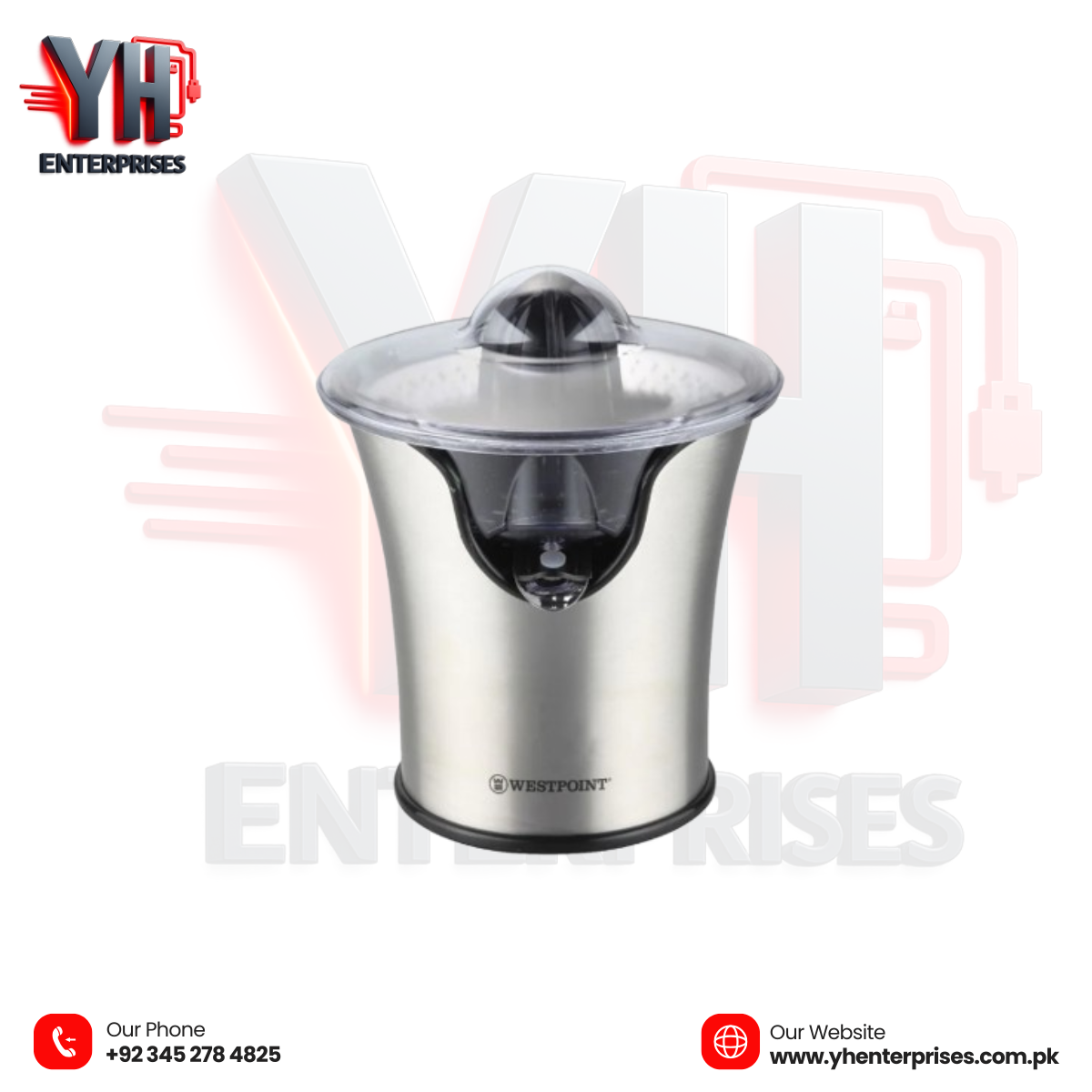 Westpoint Deluxe Citrus Juicer WF-554 – Premium Stainless Steel Juicing Power