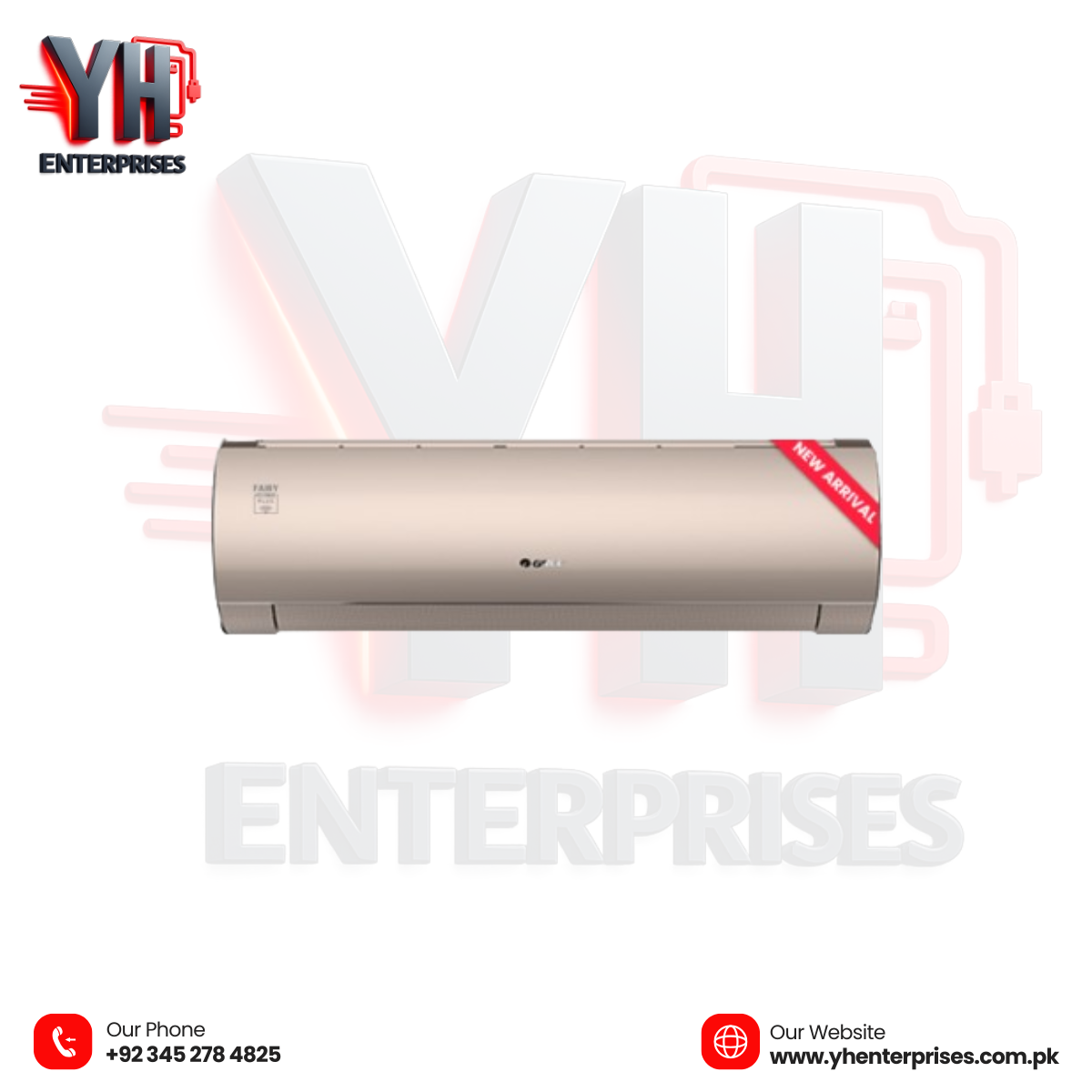 GREE Fairy Series 1 TON Inverter Split AC – GS-12FITH7C | GS-12FITH7G (WiFi Enabled | T3 Compressor)