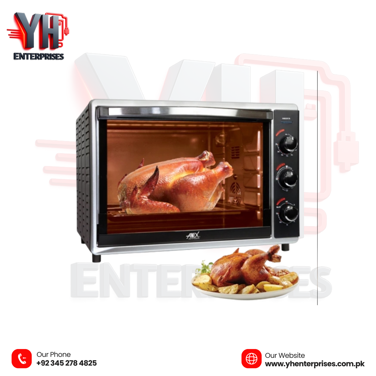 Anex AG-3070 Deluxe Oven Toaster Powerful • Spacious • Smart Cooking
