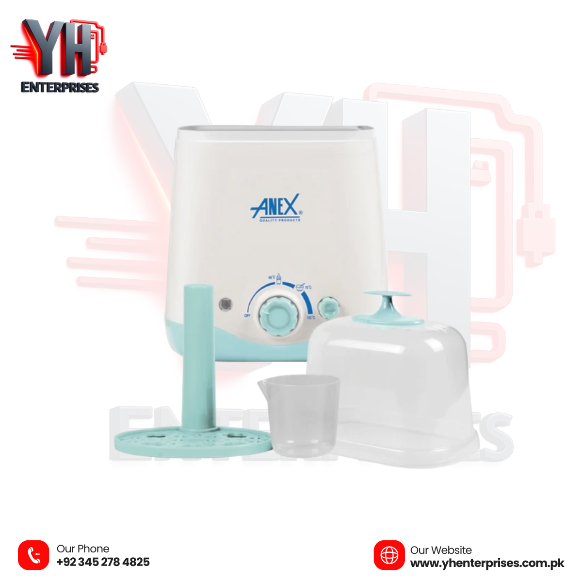 Anex AG-733EX Deluxe Baby Bottle Warmer – Fast, Safe & Convenient Feeding