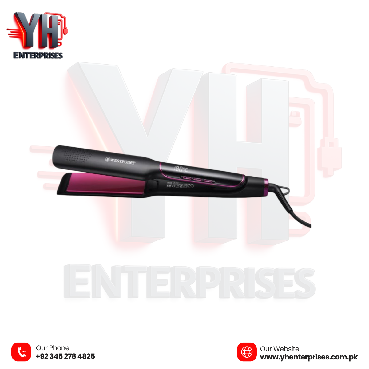Westpoint Hair Straightener WF-6809 – Effortless Styling, Stunning Results