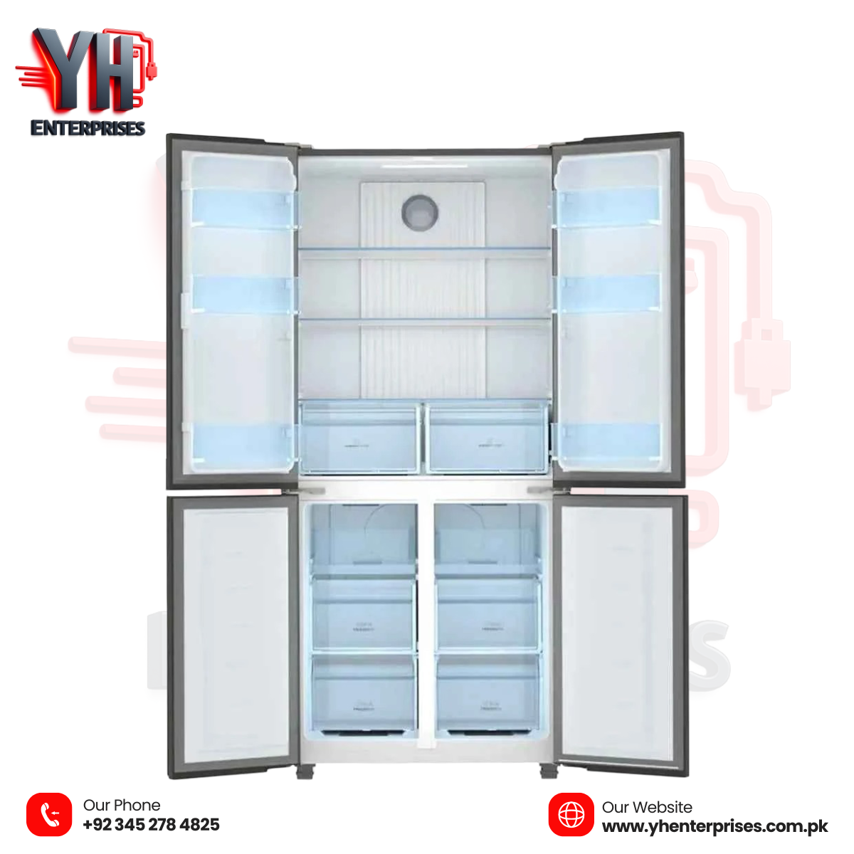 Haier HRF-578TBG / HRF-578TSG T-Door Inverter Refrigerator – 456L