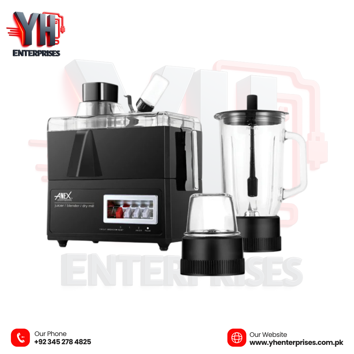 Anex AG-175 Deluxe Juicer Blender Grinder - YH Enterprises