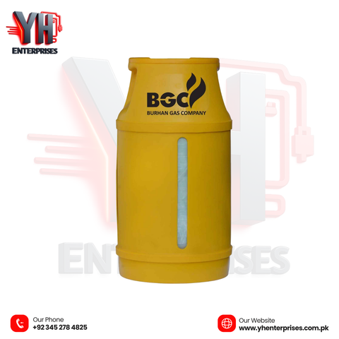 BGC LPG Cylinder Set with Stove - 10Kg Cylinder, Crown Stove, 10FT Gas Pipe, and 3 Star Regulator