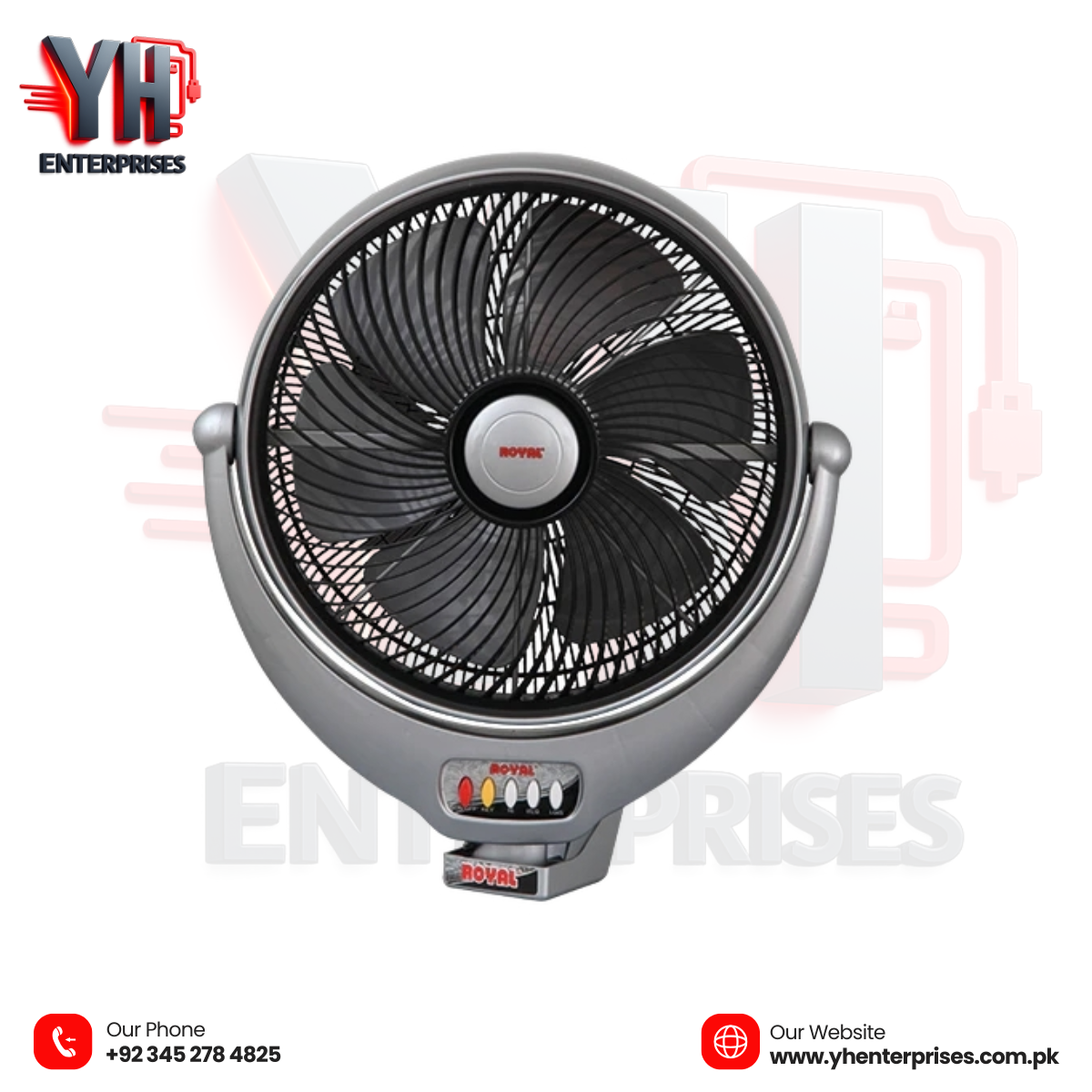 Royal Louver Bracket Fan 14 Inch