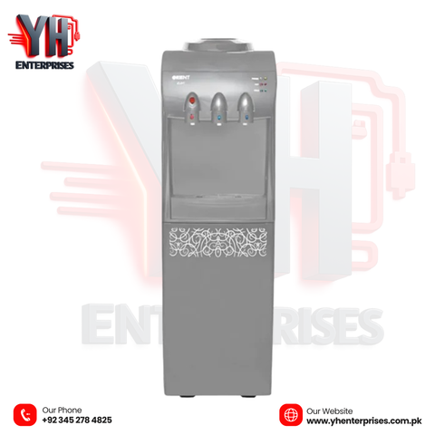 Orient Icon 3 Taps Water Dispenser Hot, Cold & Normal | Mini Refrigerator | Fast Cooling | Black