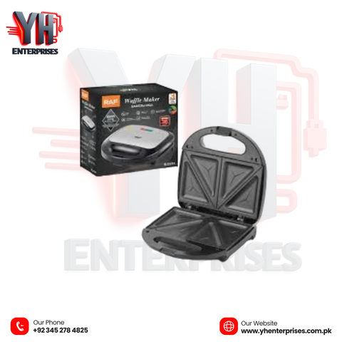 RAF Sandwich Maker R-237S 850W (2 Slice) Panini Maker Grilled Cheese Machine, Tuna Melt Brand Warranty