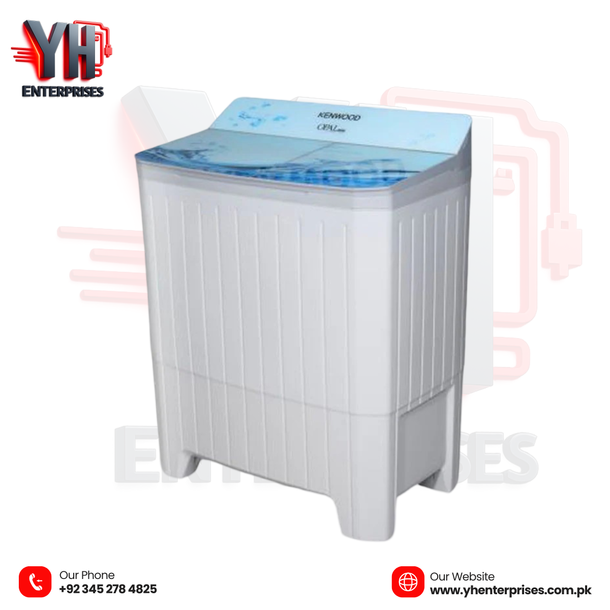 Kenwood KWM-21159 SAG Semi Automatic Washing Machine – 10kg Washer / 6kg Dryer