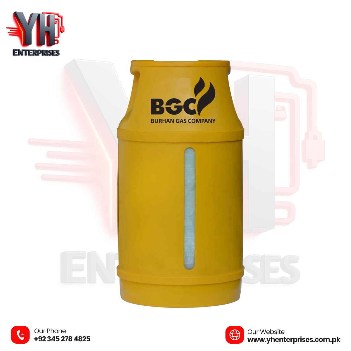 BGC LPG Cylinder and Stove Set - 13Kg Cylinder, Crown Stove, 10FT Gas Pipe & 3 Star Regulator