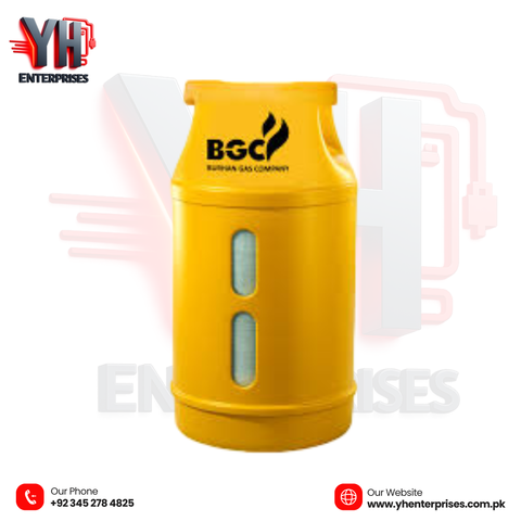 BGC LPG Cylinder Set with Stove - 10Kg Cylinder, Crown Stove, 10FT Gas Pipe, and 3 Star Regulator