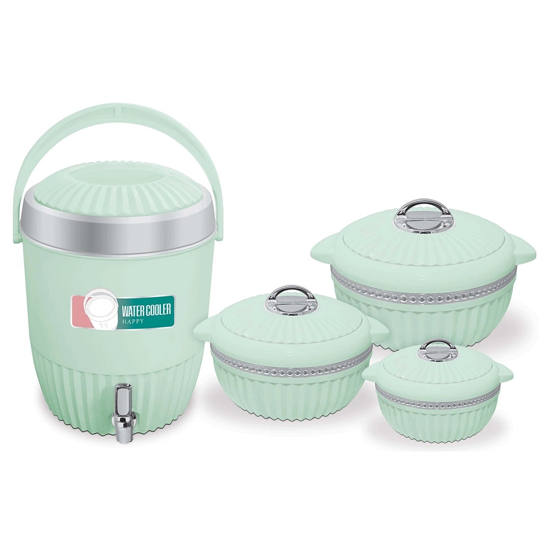 Happy Arizona H-7 Green Gift Set With Roti Basket