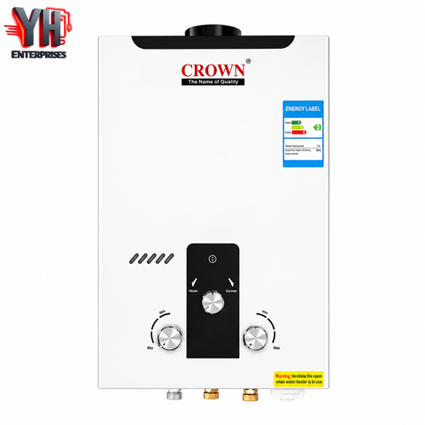 Crown Instant Geyser IG-2D 10 Litre LPG & Natural Gas Water Heater | YH Enterprises