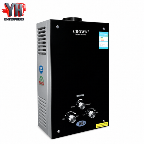 Crown Instant Geyser IG-3B 7 Litre LPG & Natural Gas Water Heater | YH Enterprises