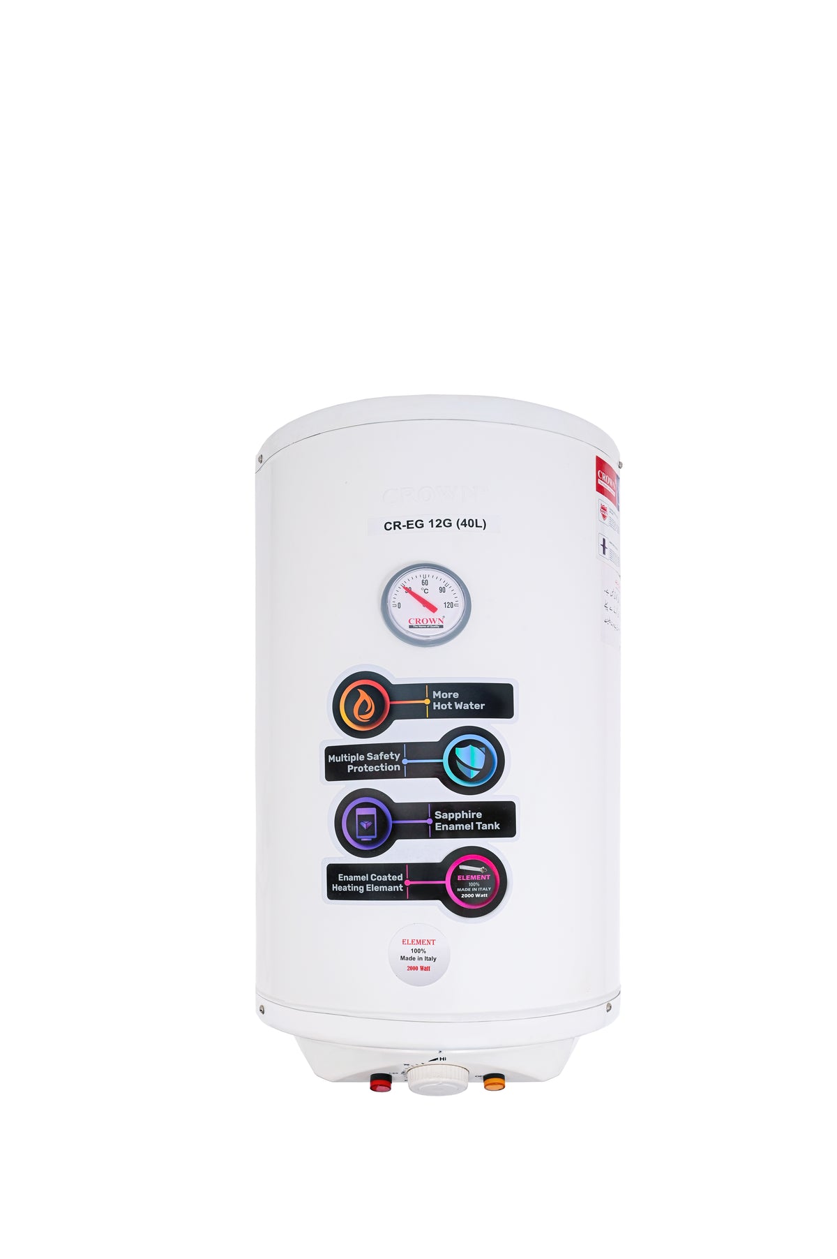 Crown Electric Geyser Model EG-12G (40L)