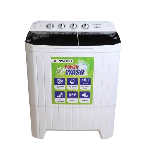 Kenwood Power Wash (Black Flower) 10KG Semi-Automatic Washing Machine – KWM-211059SAG
