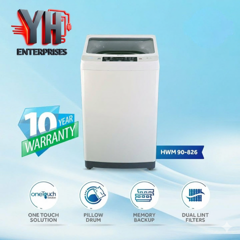Haier Fully Automatic Washing Machine HWM 90-826 (9 KG) – Fast Wash, Smart Living
