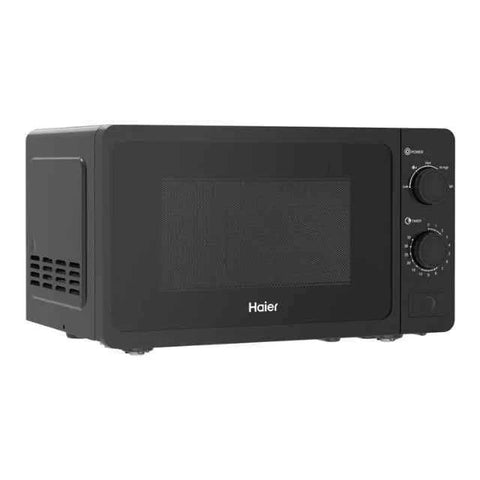 Haier Microwave Oven HMN-20MBS – Solo Series, 20 Liters, 700W, Speed Defrost (Black – New Model)