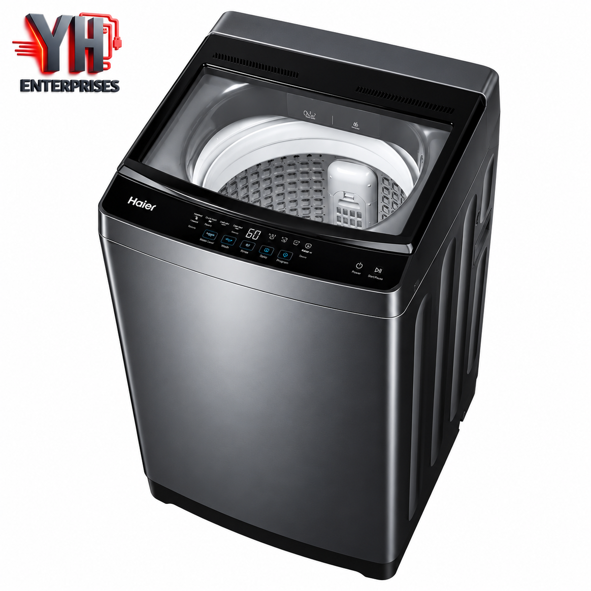 Haier HWM120-316S6 12kg Top Load Washing Machine with Oceanus Wave Drum and Hijab Care