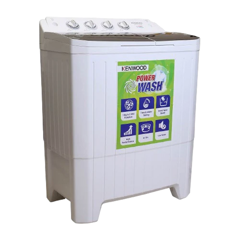 Kenwood Power Wash (Black Flower) 10KG Semi-Automatic Washing Machine – KWM-211059SAG