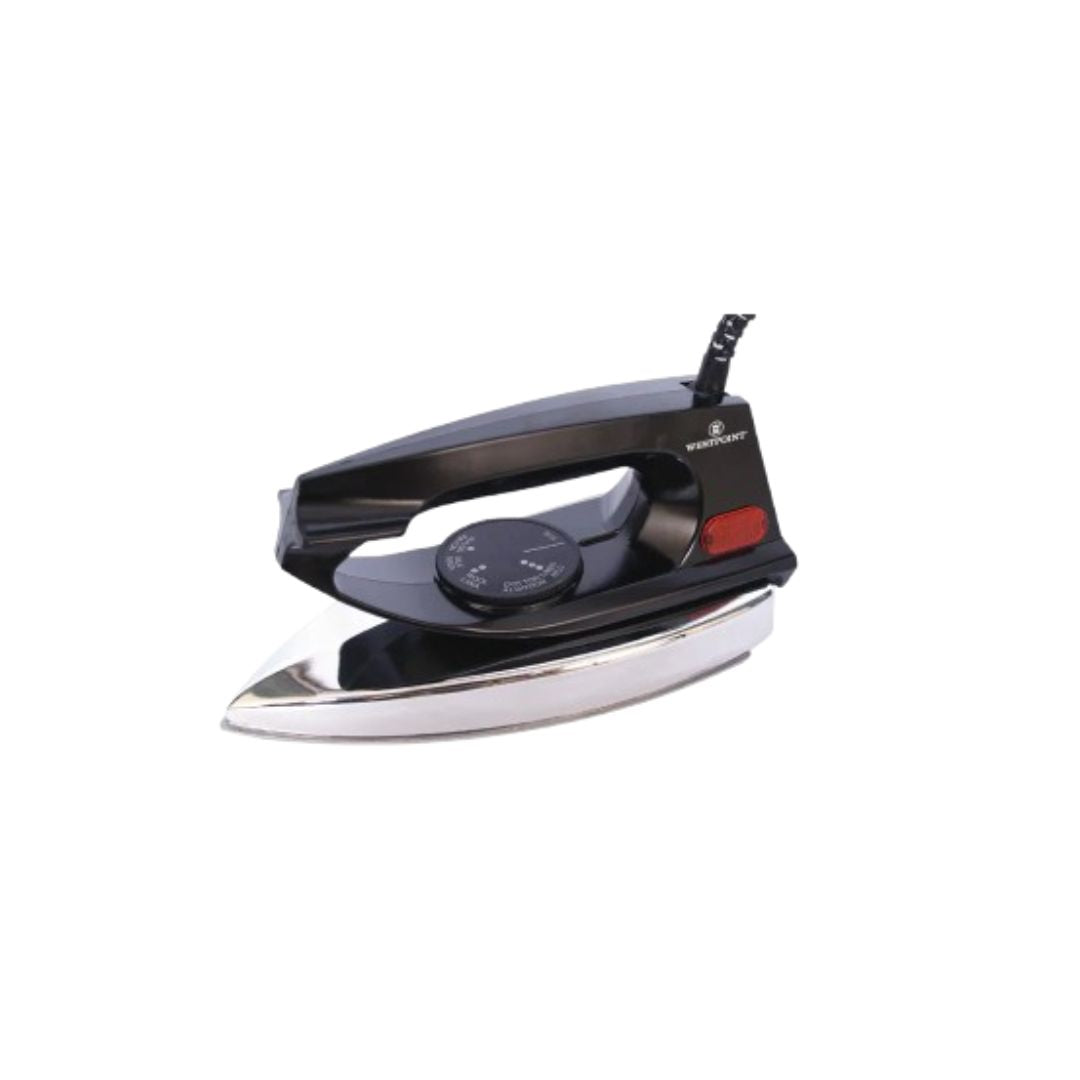 Westpoint Deluxe Dry Iron - WF-672 - Black -1000 Watts 2 Years Brand Warranty