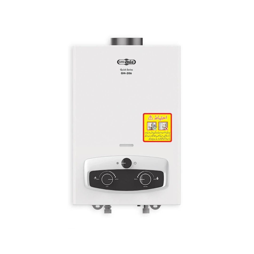 Super Asia Automatic Ignition System GH-206 Instant LPG  Heater  1 Year Brand Warranty