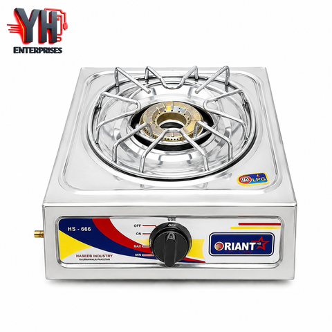 Orient Single Burner LPG Stove for BGC 5KG Fiber Cylinder Package | YH Enterprises