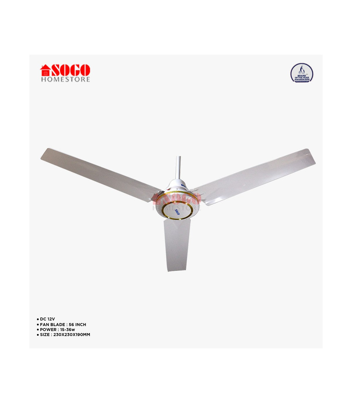 Sogo AC/DC Ceiling Fan (JPN-801)