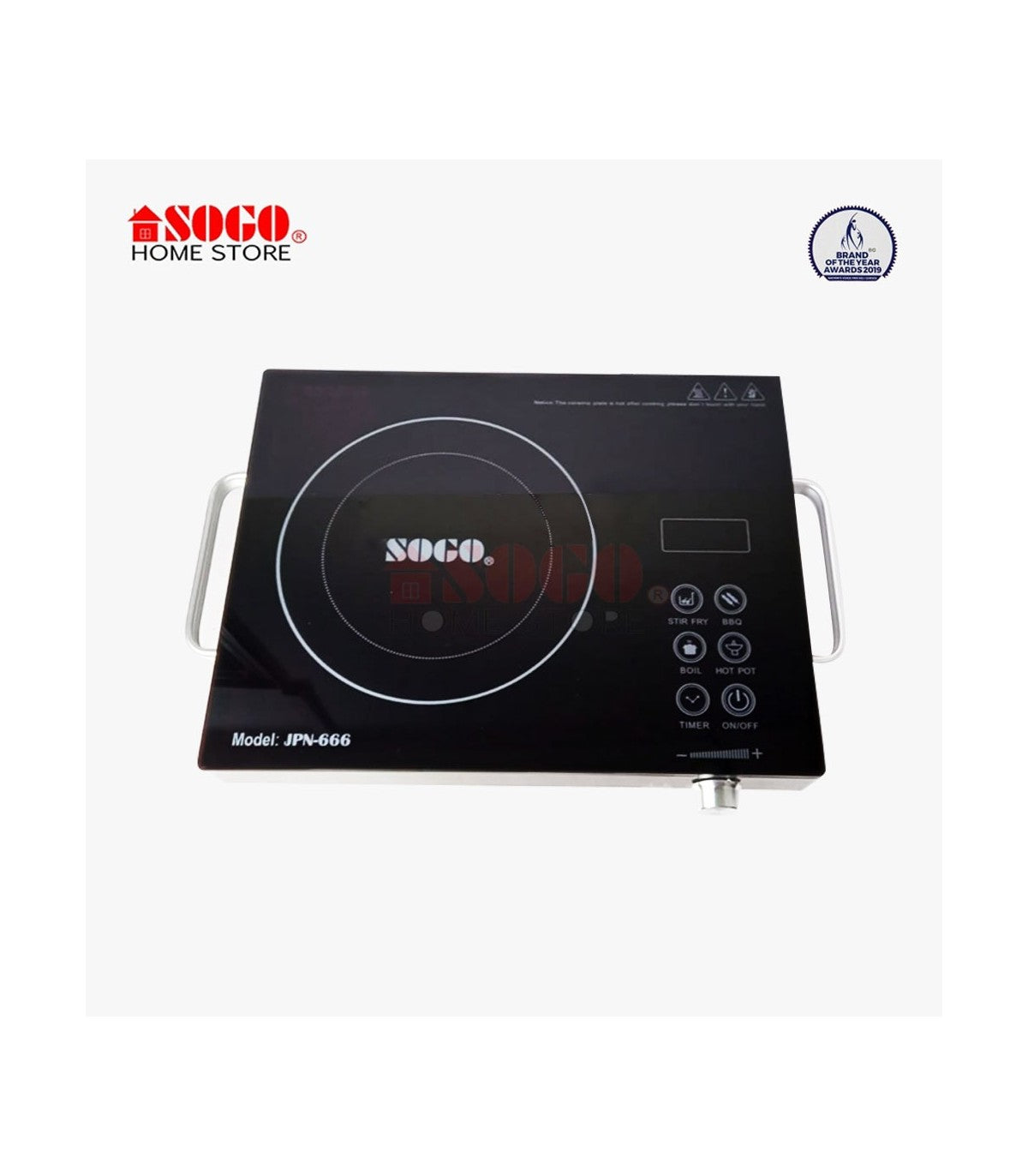 Sogo Electric Stove/Infrared Cooker (JPN-666) Silver
