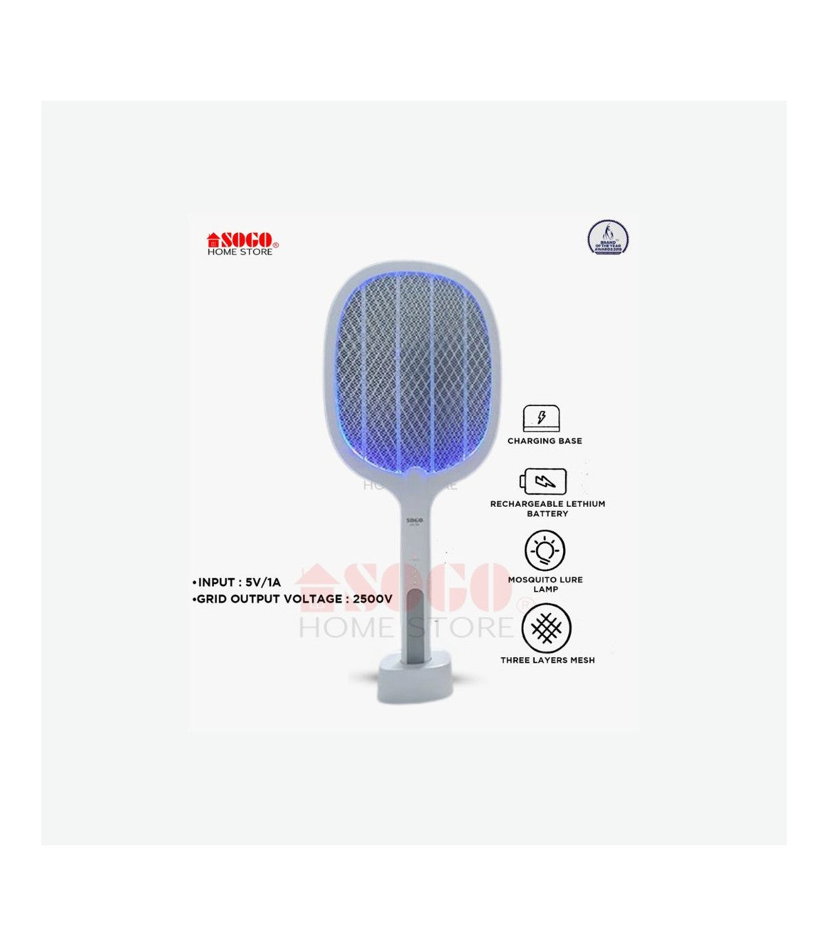 Sogo Rechargeable Insect Killer Racket (JPN-399) - YH Enterprises