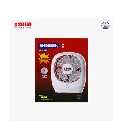 Sogo USB Rechargeable Mini Portable Table Fan (JPN-405)