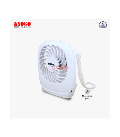 Sogo USB Rechargeable Mini Portable Table Fan (JPN-405)