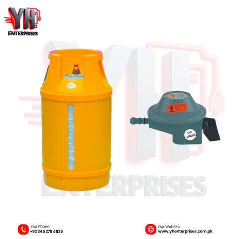GLOBAL Fiber Composite LPG Gas Cylinder 10KG Safe, Lightweight & Built for Modern Living
