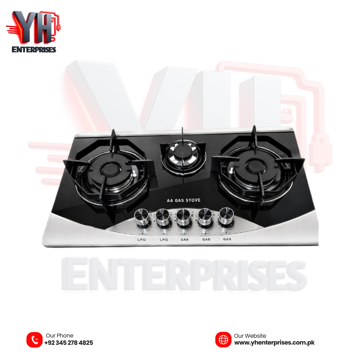 Dual Combine HOB – Gas + LPG Compatible | Auto Ignition Built-in Bring Style, Speed & Smart Cooking to Your Kitchen
