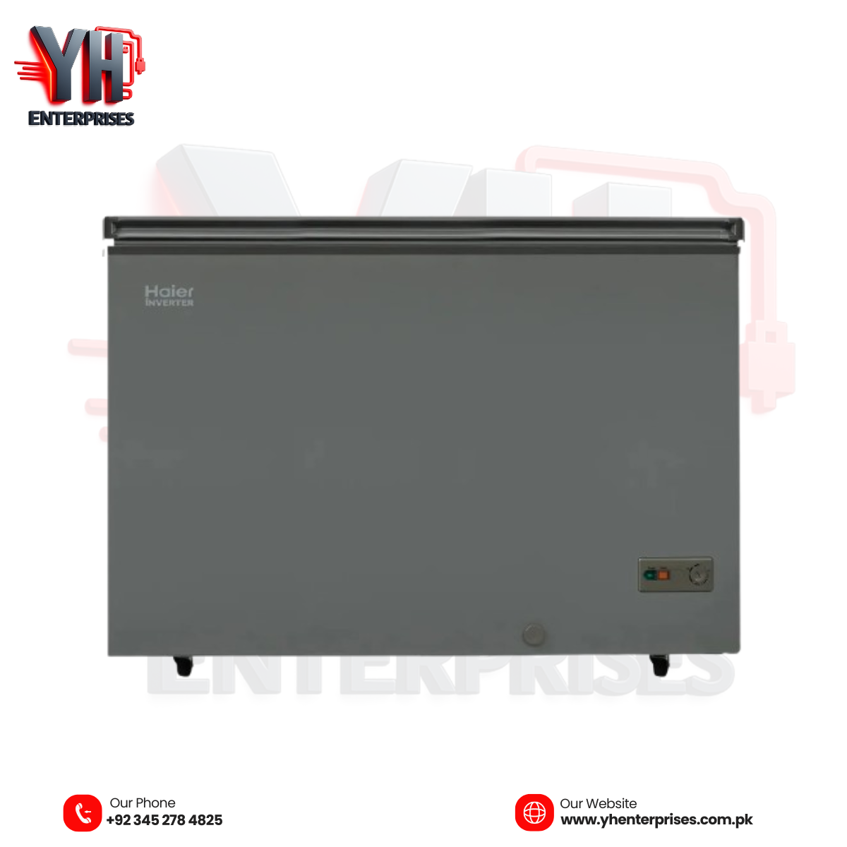 Haier HDF-245IG / HDF-245INV Inverter Chest Freezer – 245L Grey Smart Cooling