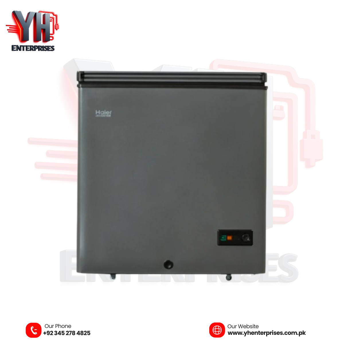 Haier HDF-285IG / HDF-285INV Inverter Chest Freezer – 285L Smart Grey Cooling Solution